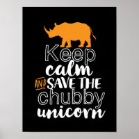 Gardez Le Calme Sauvons Le Chubby Unicorn Rhino An