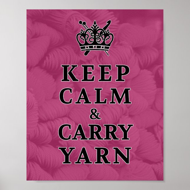 Poster Gardez Le Fil De Porte Calme ・ Knit Crochet Artisa (Devant)