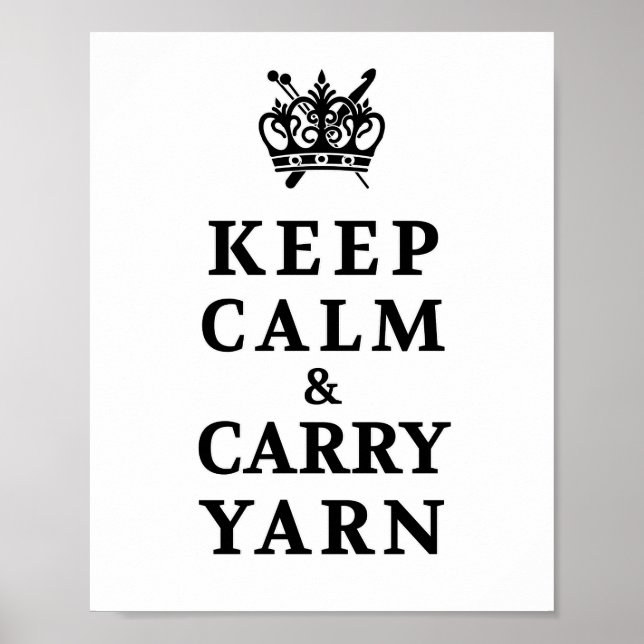 Poster Gardez Le Fil De Porte Calme ・ Knit Crochet Artisa (Devant)