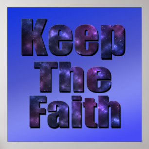 Poster Gardez Le Logo De La Foi Inspirationnelle,