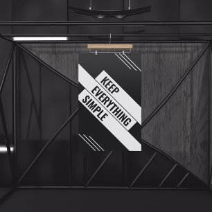 Poster Gardez-le simple