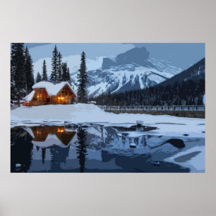 Poster Gardez les feux de la maison brûlés pour les voyag