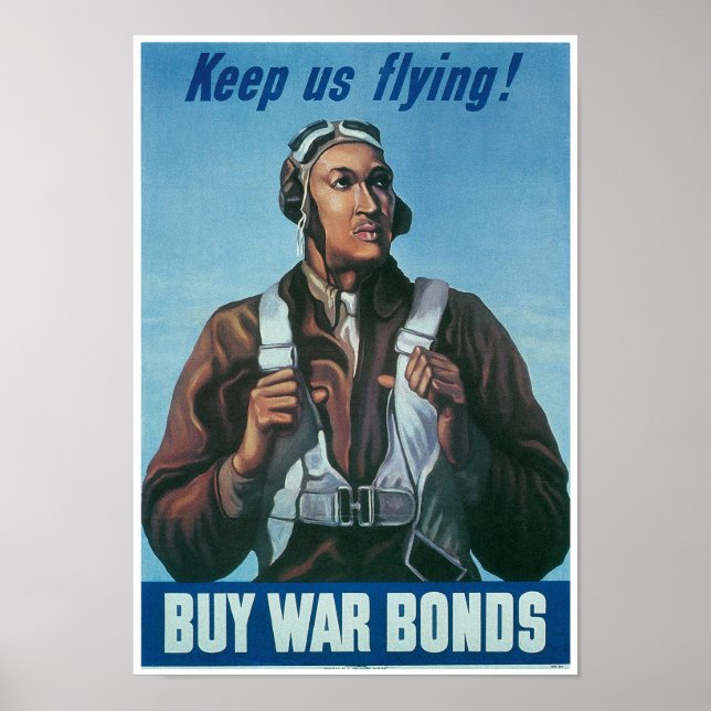 Poster Gardez-nous en vol ~ Tuskeege Airman (Devant)