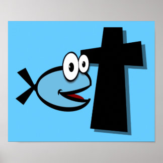 Poster Gardez vos yeux sur la croix