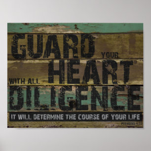 Poster Gardez votre bible de 4h23 de proverbes de