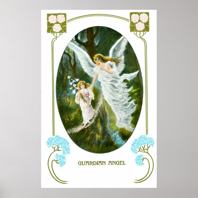 Poster Gardien Angel et fille (Devant)