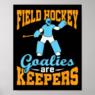 Poster Gardien de but de hockey sur gazon Gardien de but