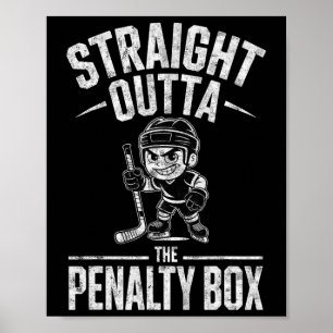Poster Gardien de but de hockey sur glace garçon tout dro