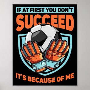 Poster Gardien de but pour enfants Gardien de football Ga