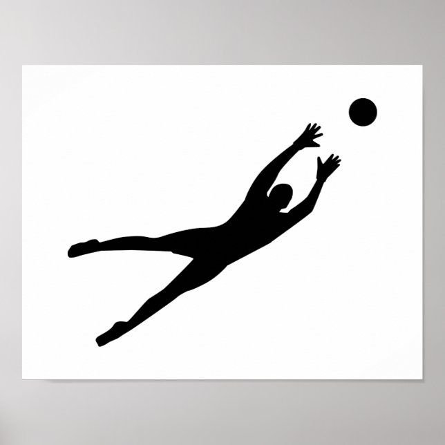 Poster Gardien de football (Devant)