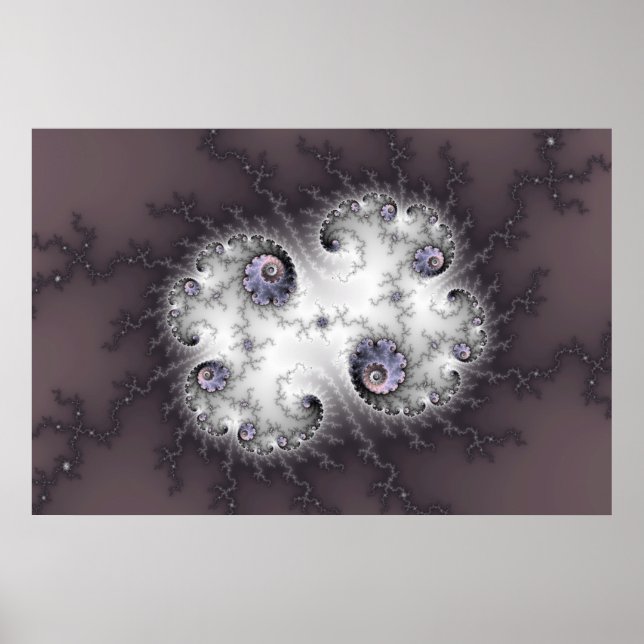 Poster Gardien de pierre - Art fractal (Devant)