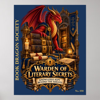 Poster Gardien des Secrets Littéraires | Société du Drago
