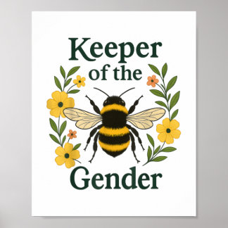 Poster Gardien Du Genre Mignonne Bee Beekeeper Reveal Par