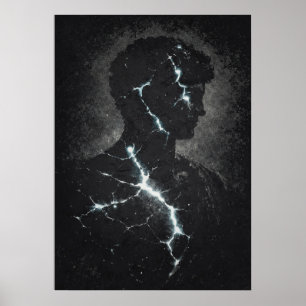 Poster Gardien Stoïque, Art Abstrait de la Matrice Modern
