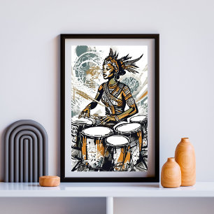 Poster Gardienne du Rythme Éternel