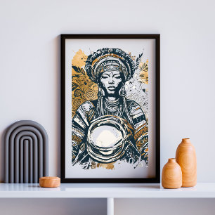 Poster Gardienne du Tambour Sacré