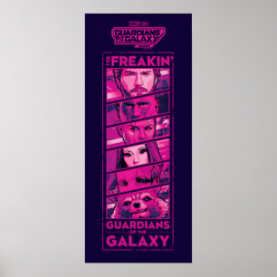 Poster Gardiens de la Galaxie Équipe Gros Plan sur les Ye