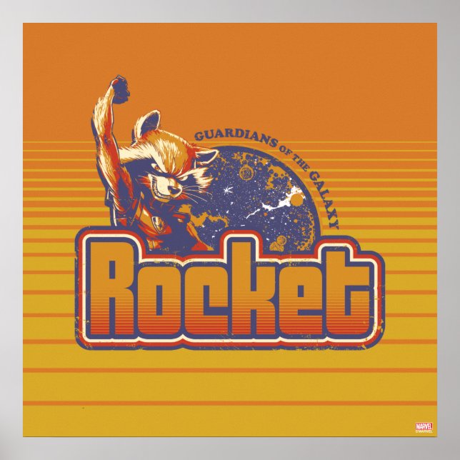 Poster Gardiens de la Galaxie | Insigne de caractère de f (Devant)