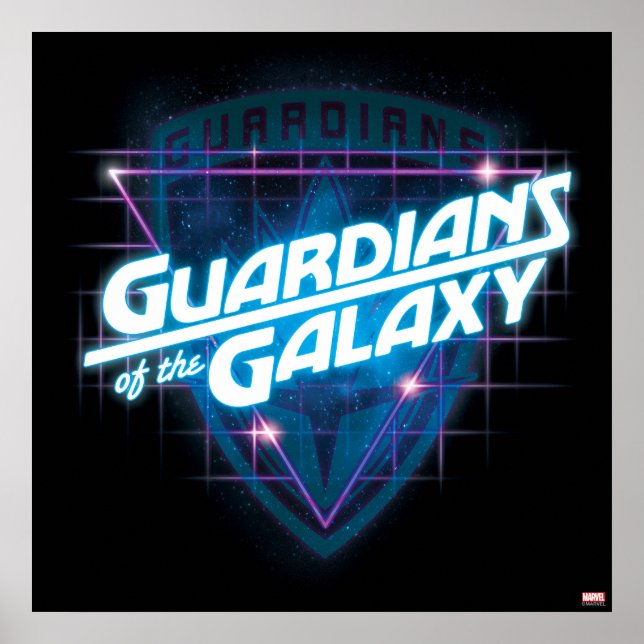 Poster Gardiens de la Galaxie | Logo Retro (Devant)