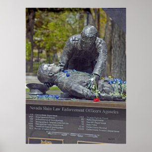 Poster Gardiens de la paix massacrés de mémorial
