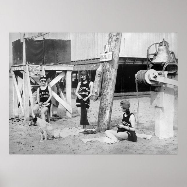 Poster Gardiens de tricot, début des années 1900 (Devant)