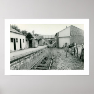 Poster Gare abandonnée Watchet Somerset photo