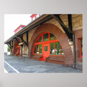 Poster Gare ancienne ~ imprimer