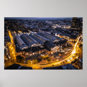 Poster Gare centrale de Francfort-sur-le-Main FFM HBF