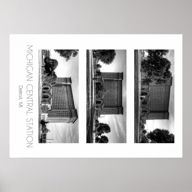 Poster Gare centrale du Michigan (Devant)