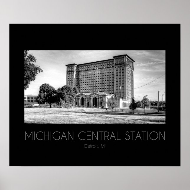 Poster Gare centrale du Michigan (Devant)