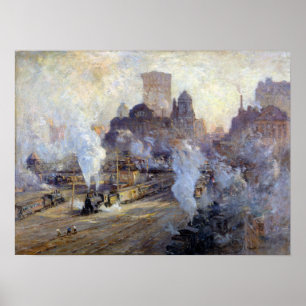 Poster Gare de Colin Campbell Cooper Grand Central