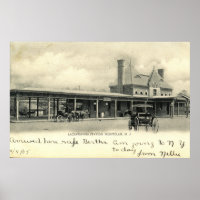 Gare de Montclair, New Jersey 1905 Vintage