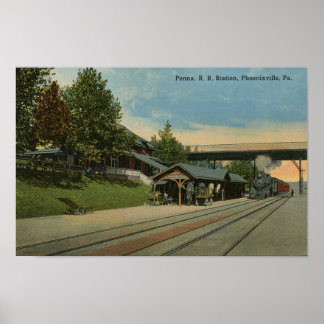 Poster Gare de Penn Phoenixville PA