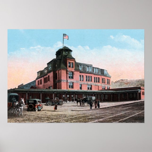 Poster Gare de Pittsburgh en Pennsylvanie (Devant)