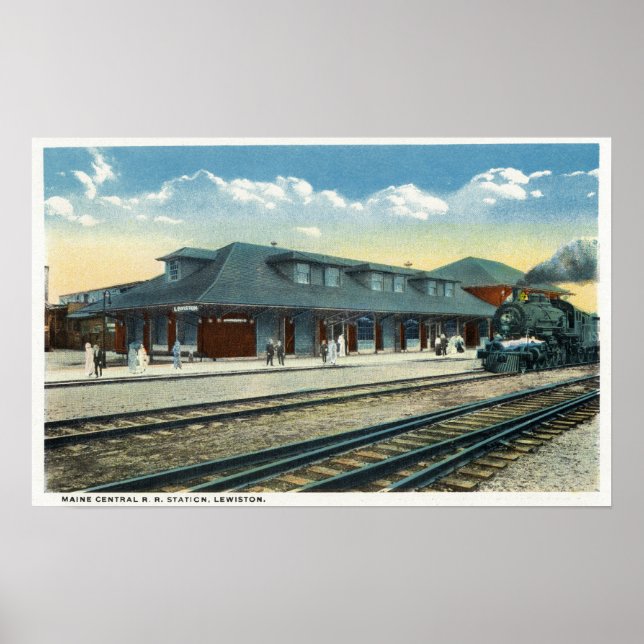 Poster Gare du Maine Central (Devant)