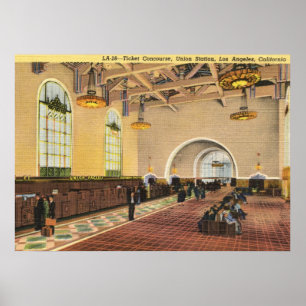 Poster Gare Union, Los Angeles Vintage