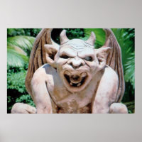Poster Gargoyle in Garden