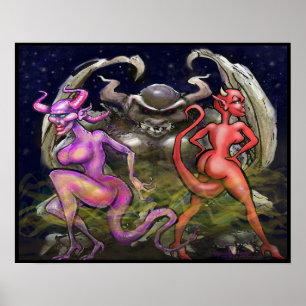 Poster Gargoyle n Fae foncé