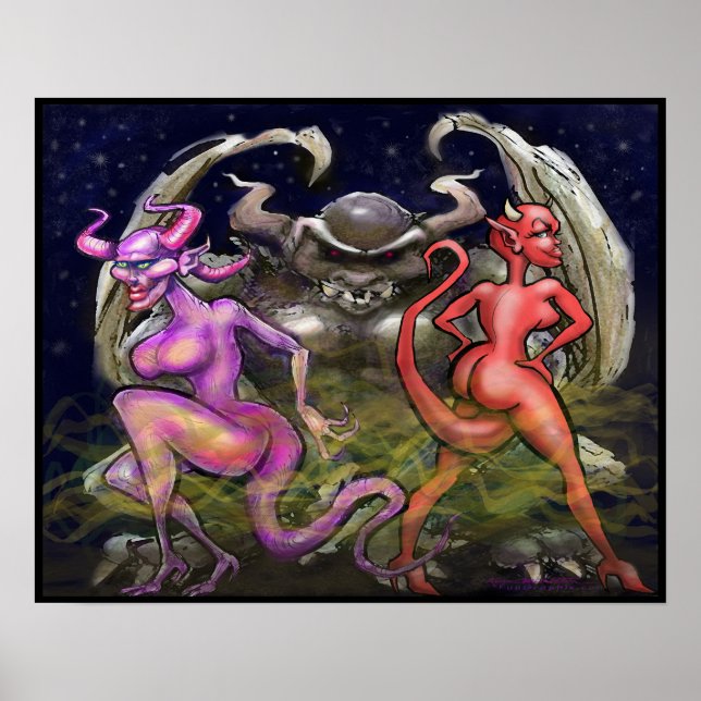 Poster Gargoyle n Fae foncé (Devant)