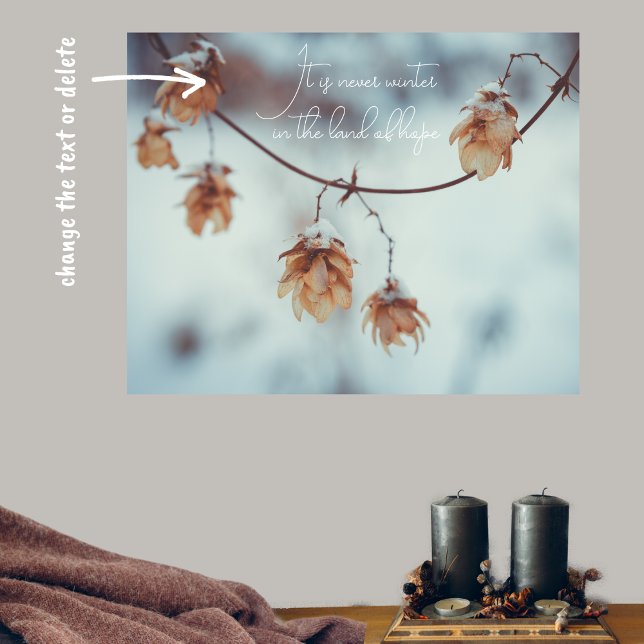 Poster Garland de houblon séché dans l'Arrière - plan nei (Créateur téléchargé)