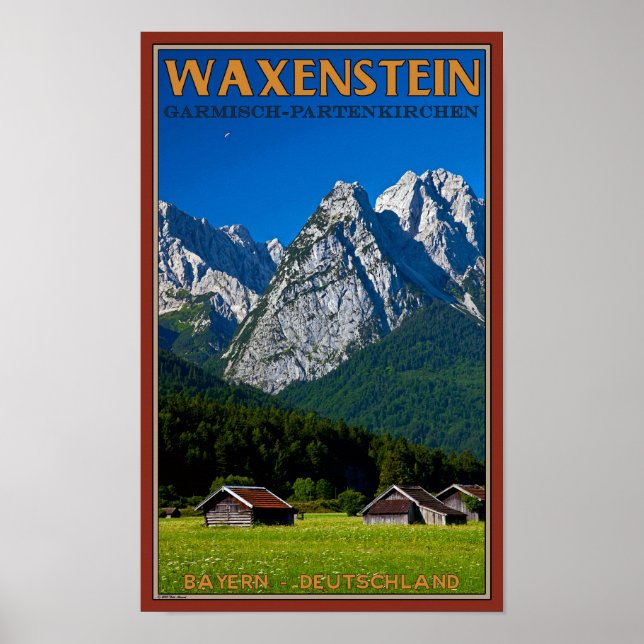 Poster Garmisch - Waxenstein (Devant)