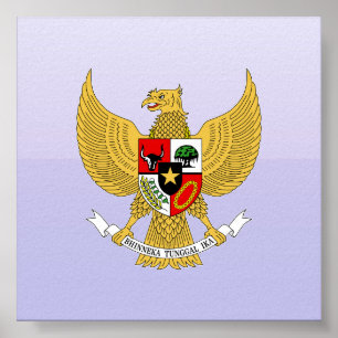 Poster Garuda Pancasila, t Armes Indonésie, Indonésie