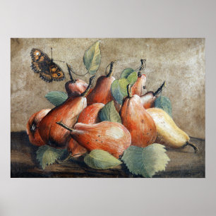 Poster Garzoni - Vie Permanente Avec Des Poires Et Un Pap
