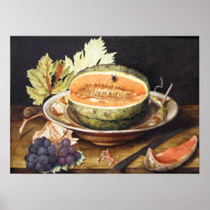 Poster Garzoni - Vie Permanente Avec Des Raisins Et Un Es