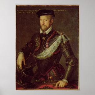 Poster Gaspard II of Coligny  Admiral of France