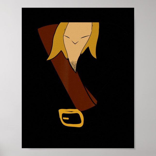 Poster Gaston Halloween Costume amusant (Devant)
