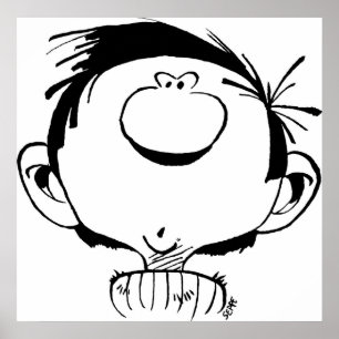 Poster Gaston Lagaffe Guust Flater Gomer Goof by Seppe Mu