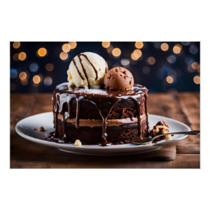 Poster Gâteau au Chocolat
