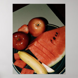 Poster Gâteau aux fruits