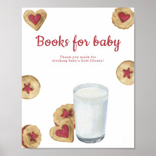Poster Gâteaux au lait Fête bébé Livres pour bébé